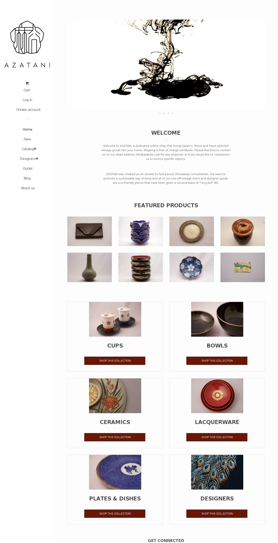 azatani.com — Shopify storefront screenshot