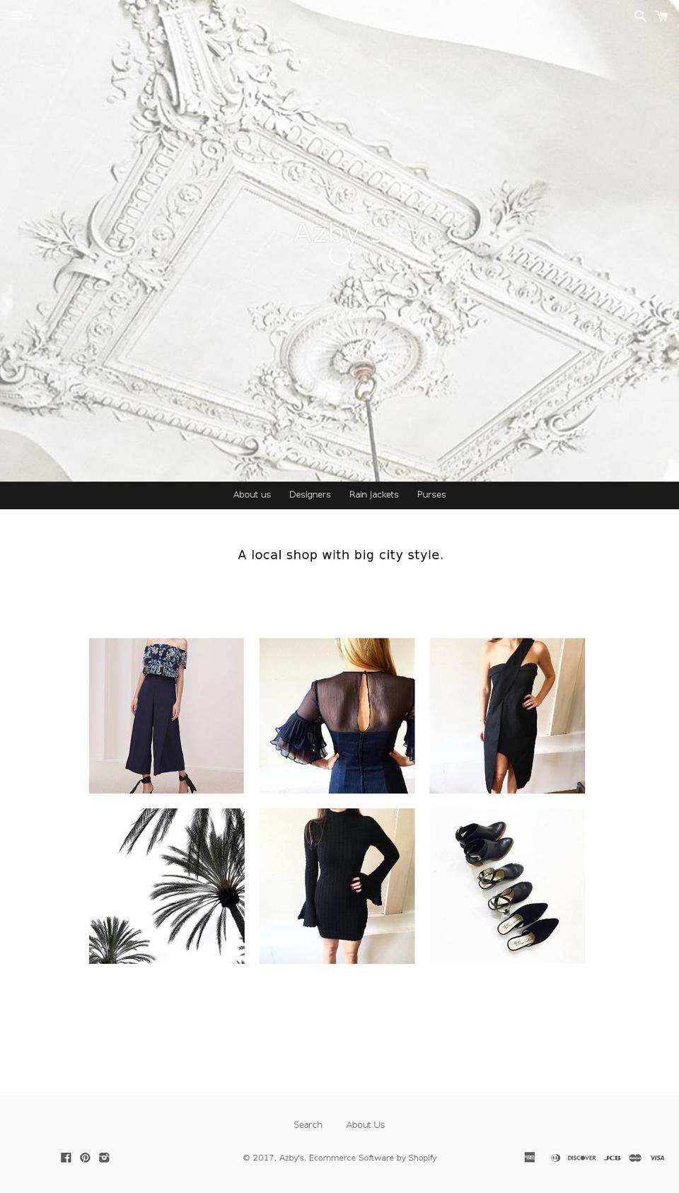 azbys.com shopify website screenshot