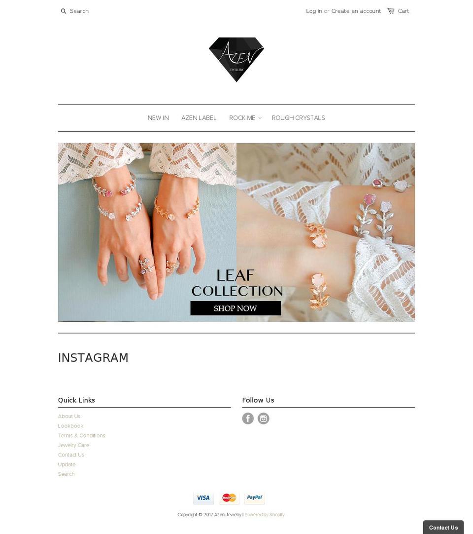azensg.com shopify website screenshot