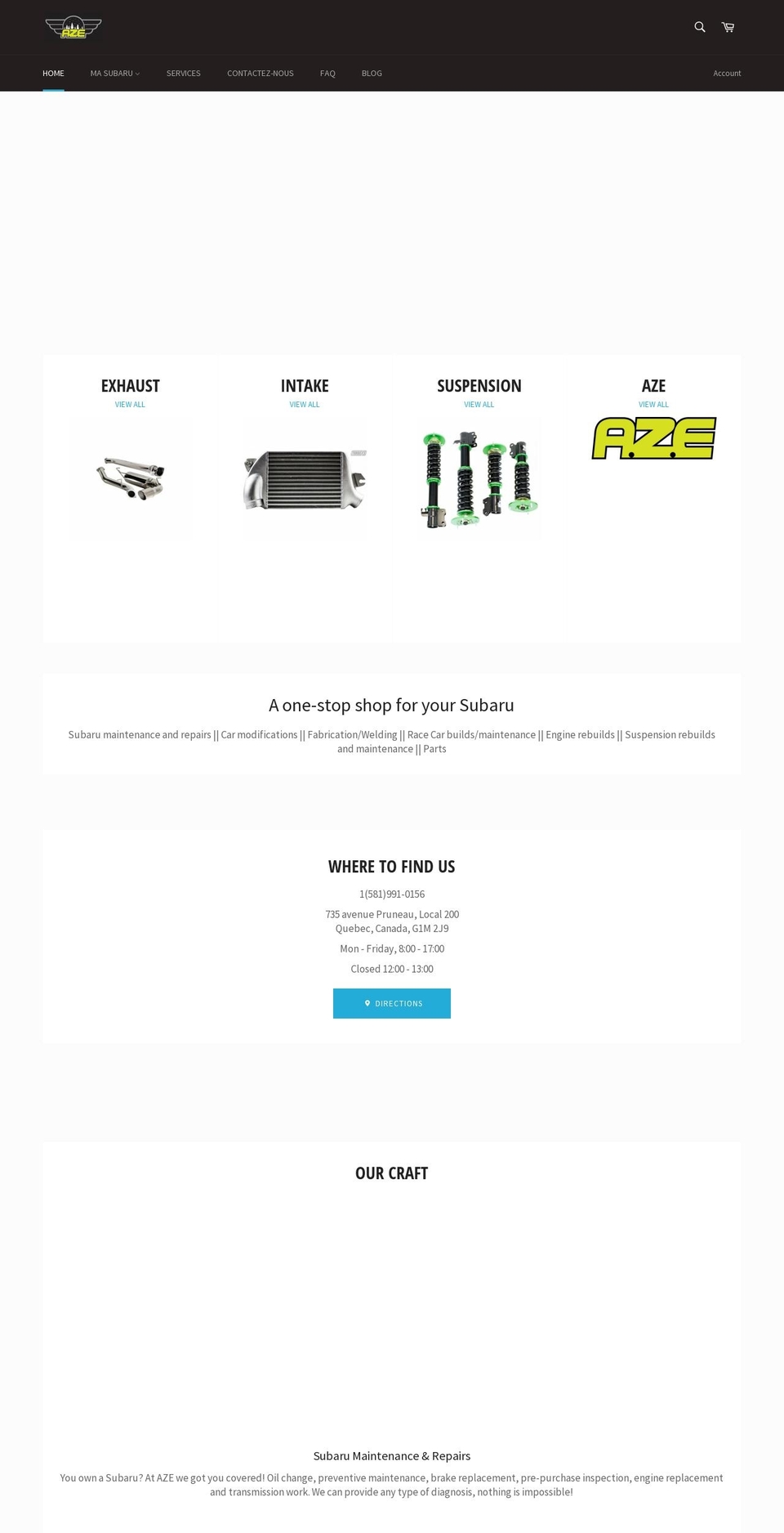 azeperformance.com shopify website screenshot