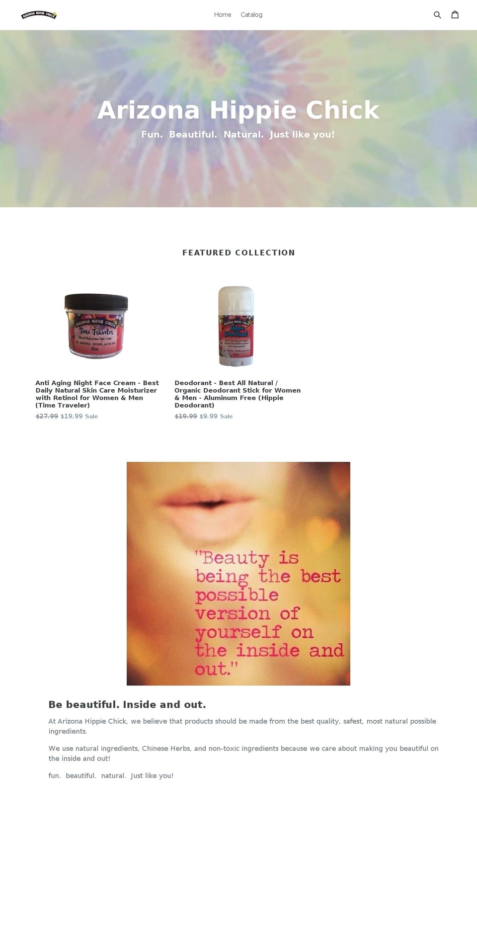 azhippiechick.com shopify website screenshot