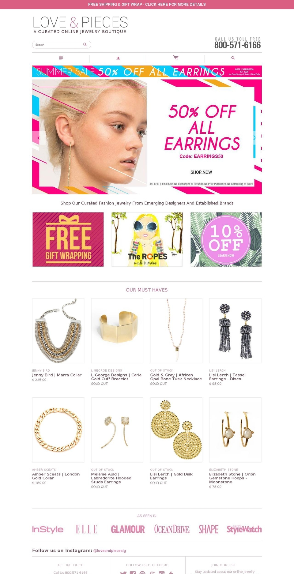 azjewelrystore.com — Shopify storefront screenshot