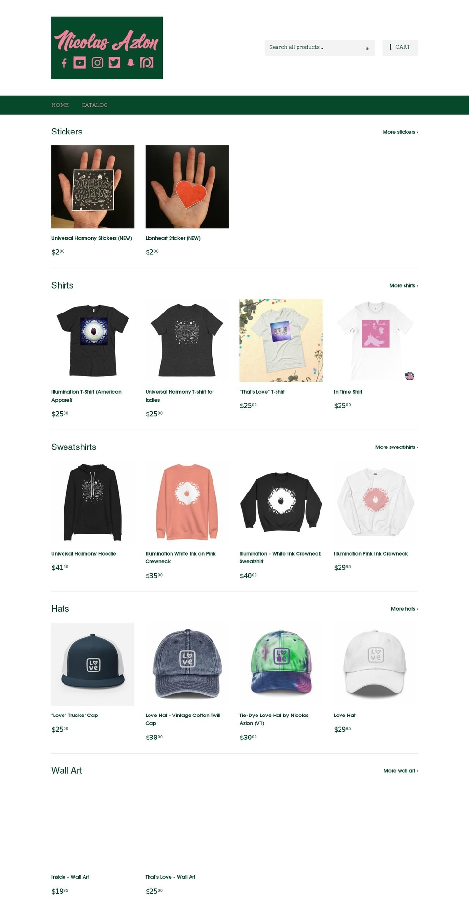 azlonshop.com shopify website screenshot
