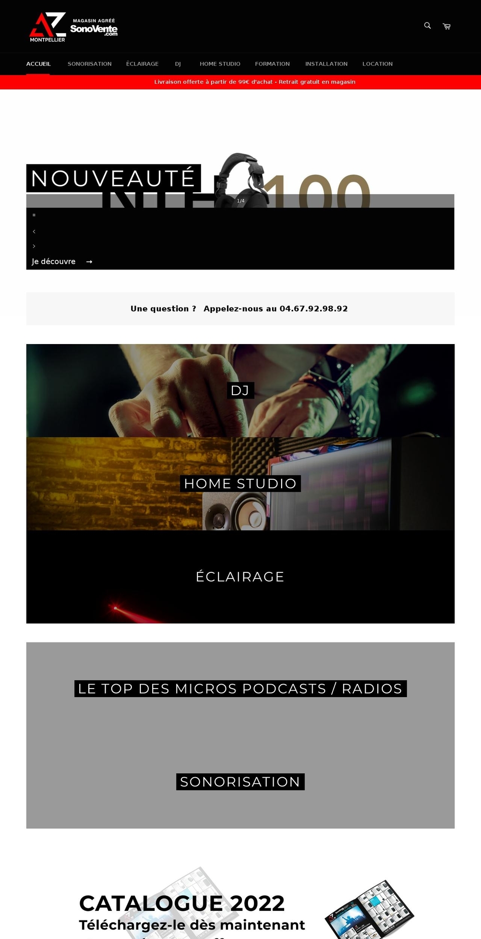 azmusic.fr shopify website screenshot