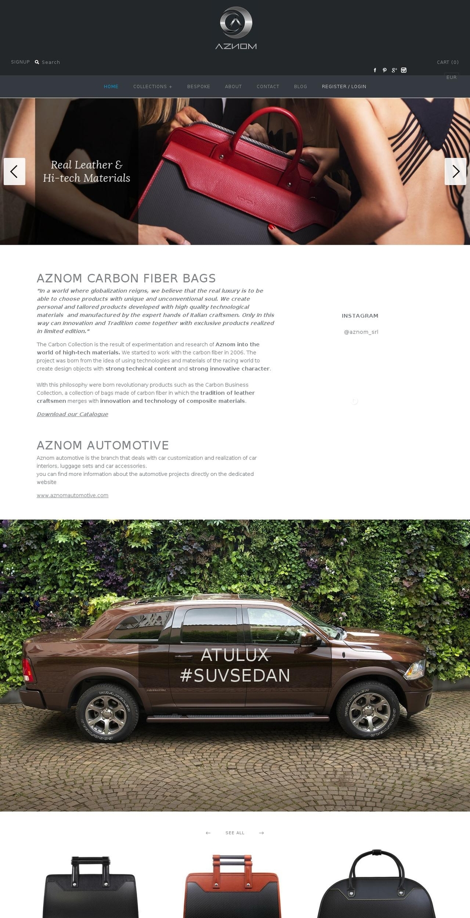 Aznom (tema Symmetry) Shopify theme site example aznom.it