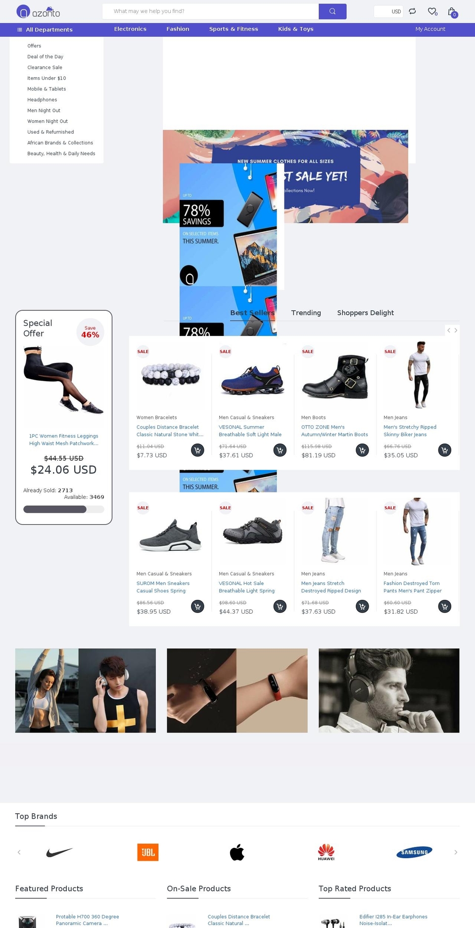 azonto.com — Shopify storefront screenshot