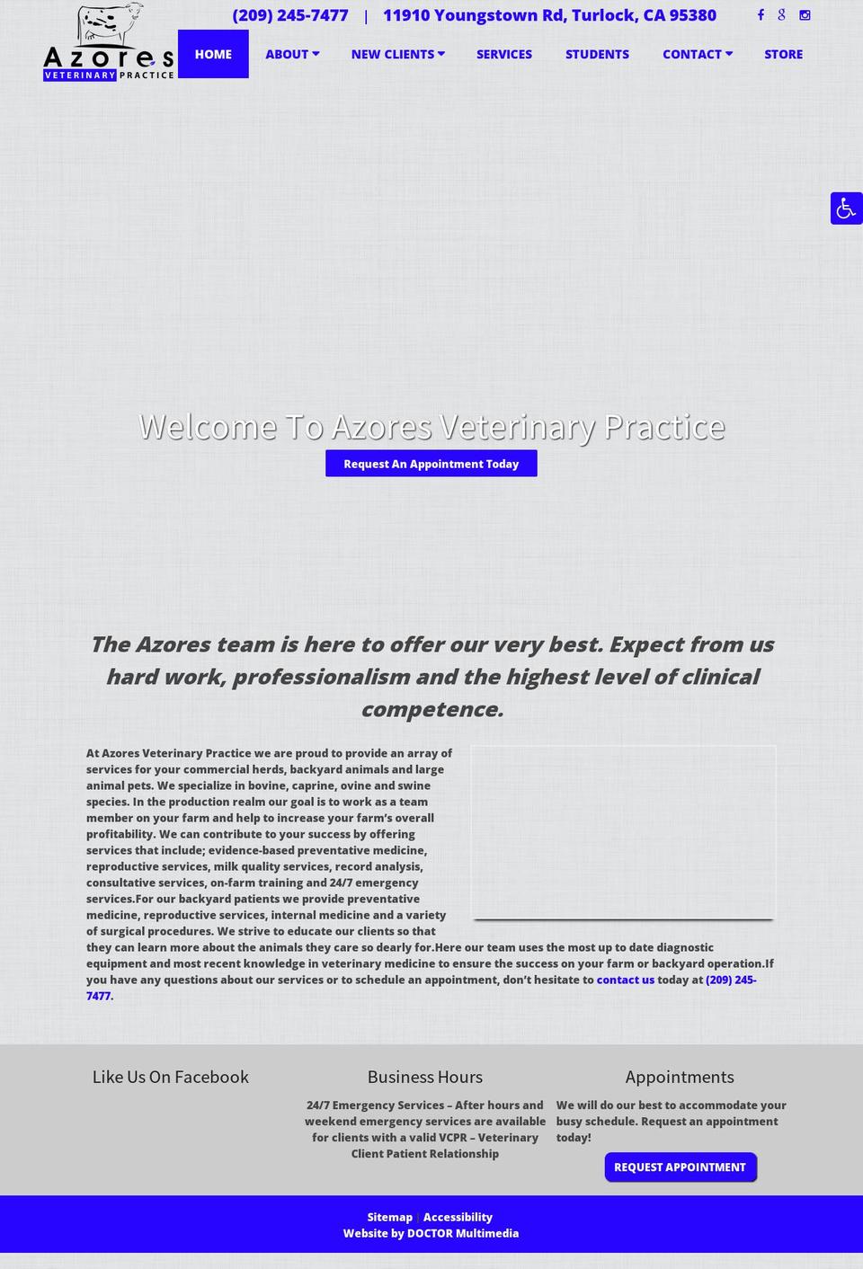 azoresvet.com shopify website screenshot