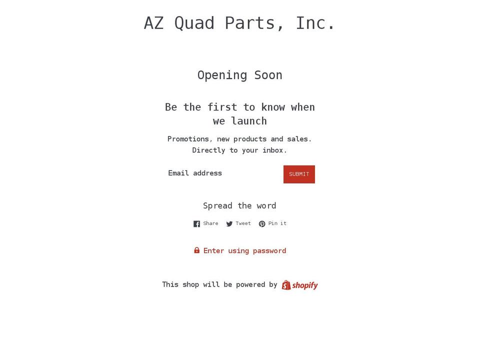 azpowersports.com shopify website screenshot