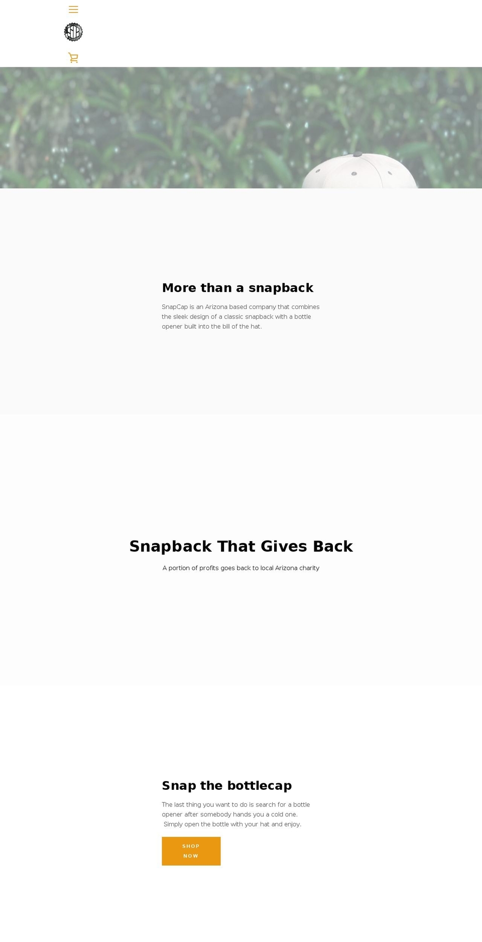 azsnapcap.com — Shopify storefront screenshot