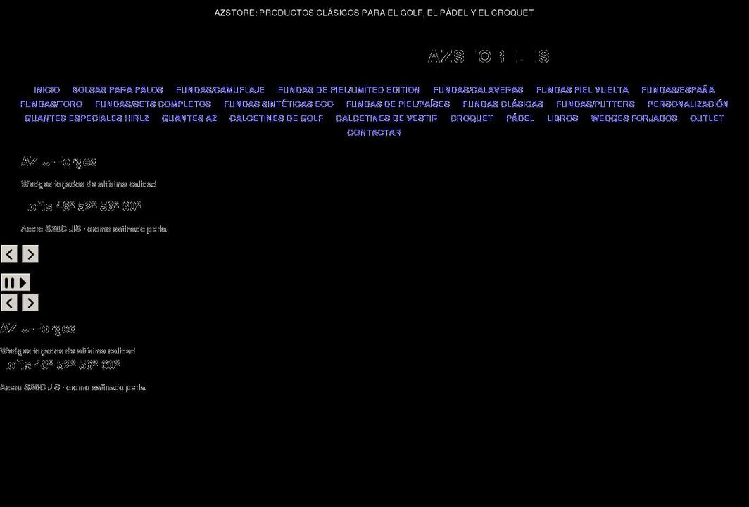 azstore.es shopify website screenshot