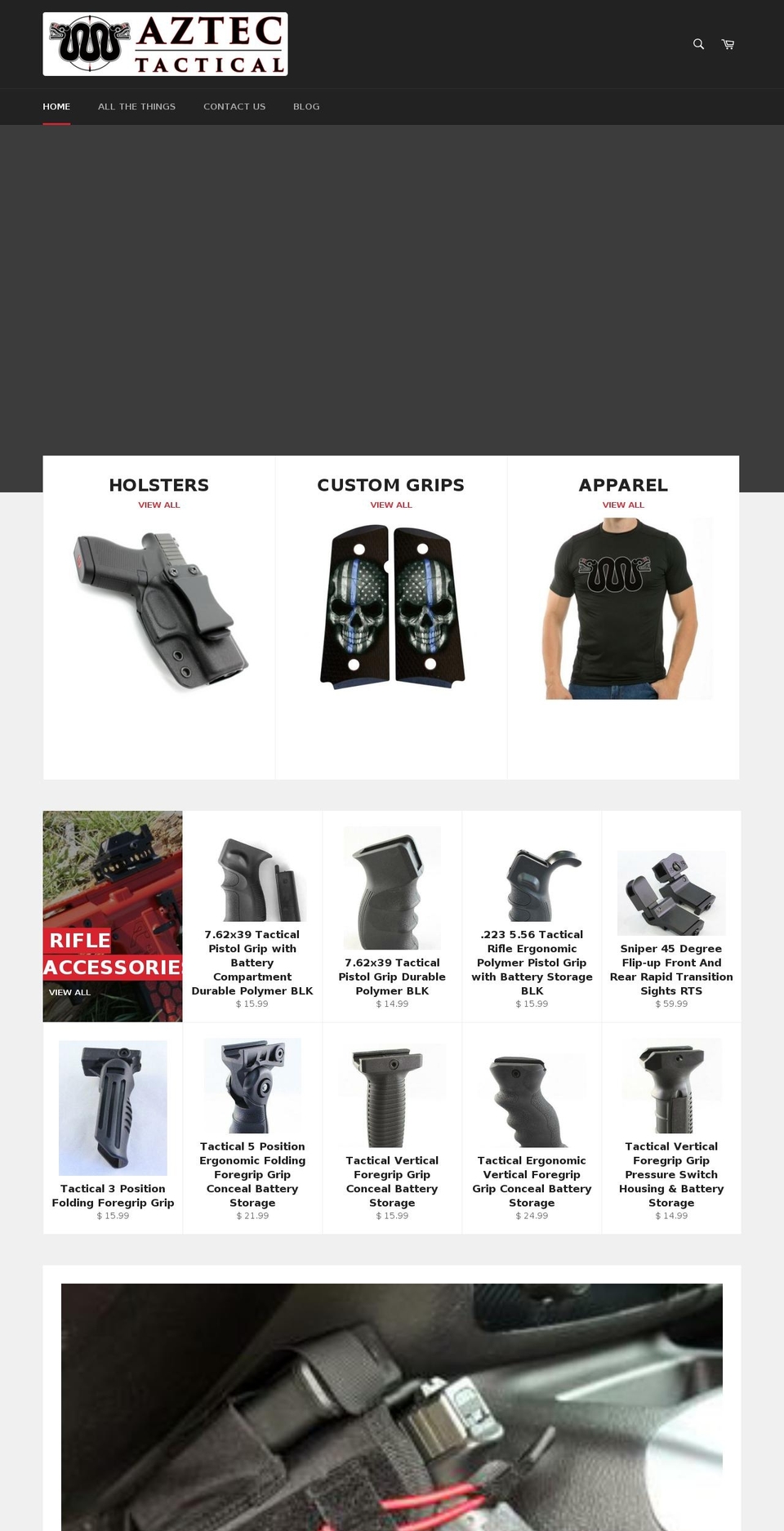 aztectactical.com — Shopify storefront screenshot