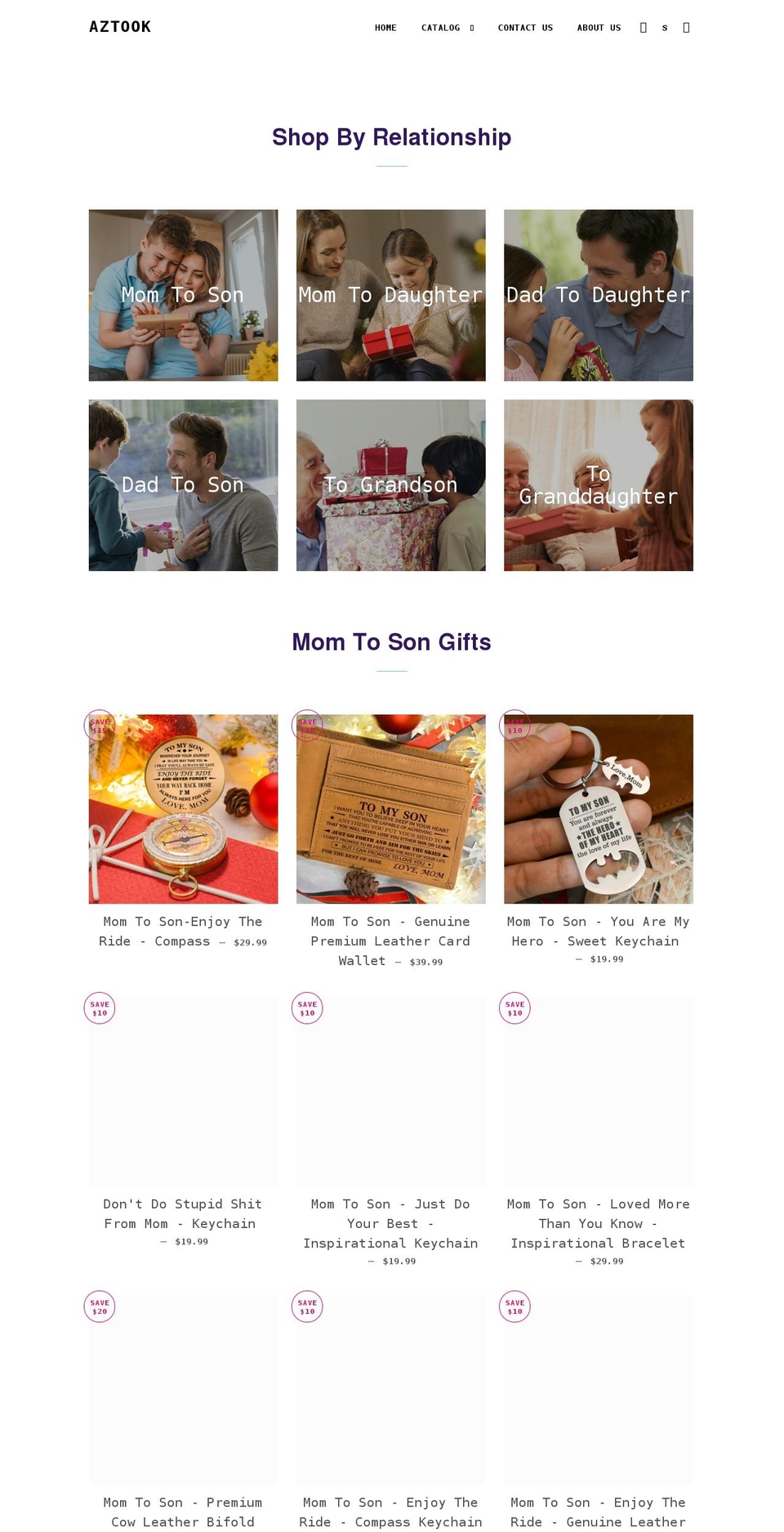 aztook.com shopify website screenshot