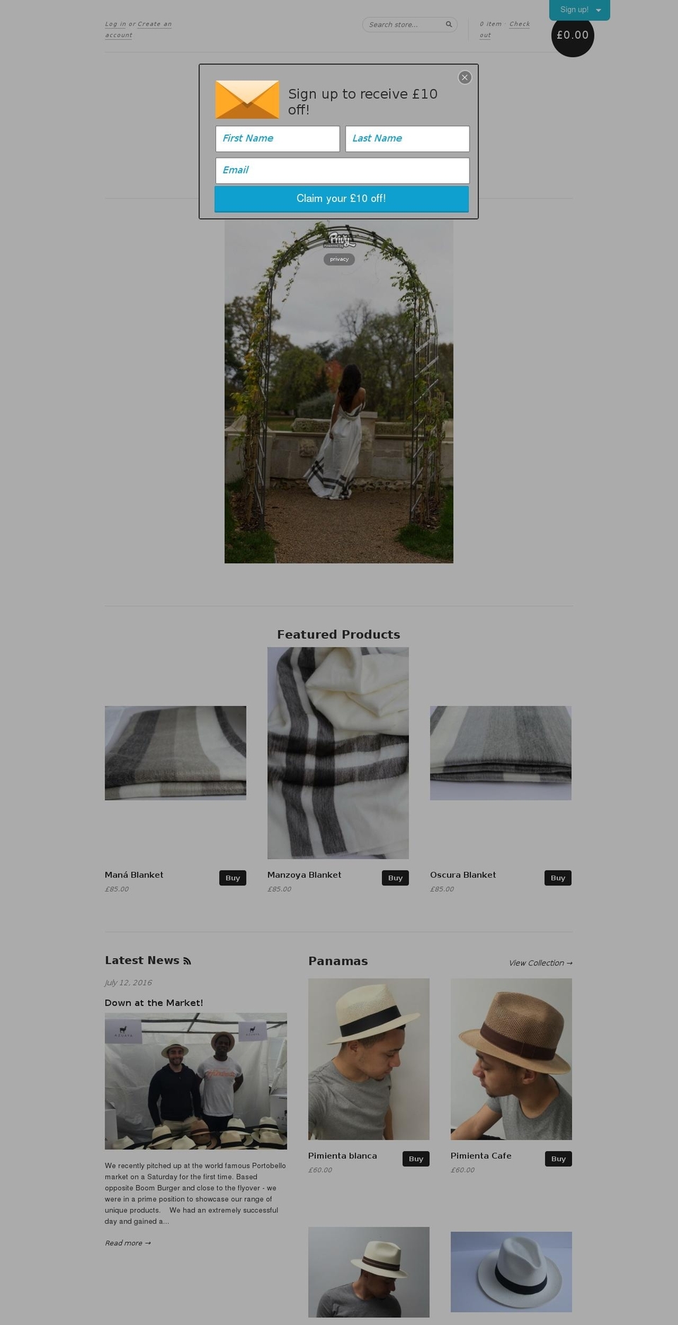 azuaya.com shopify website screenshot
