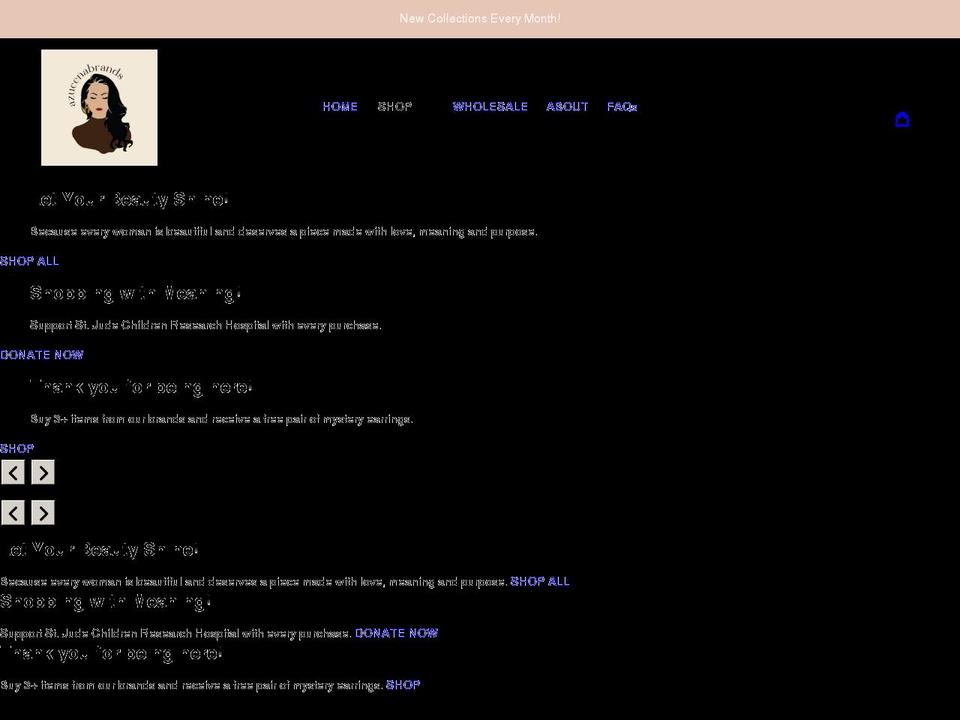 azucenabrands.com shopify website screenshot