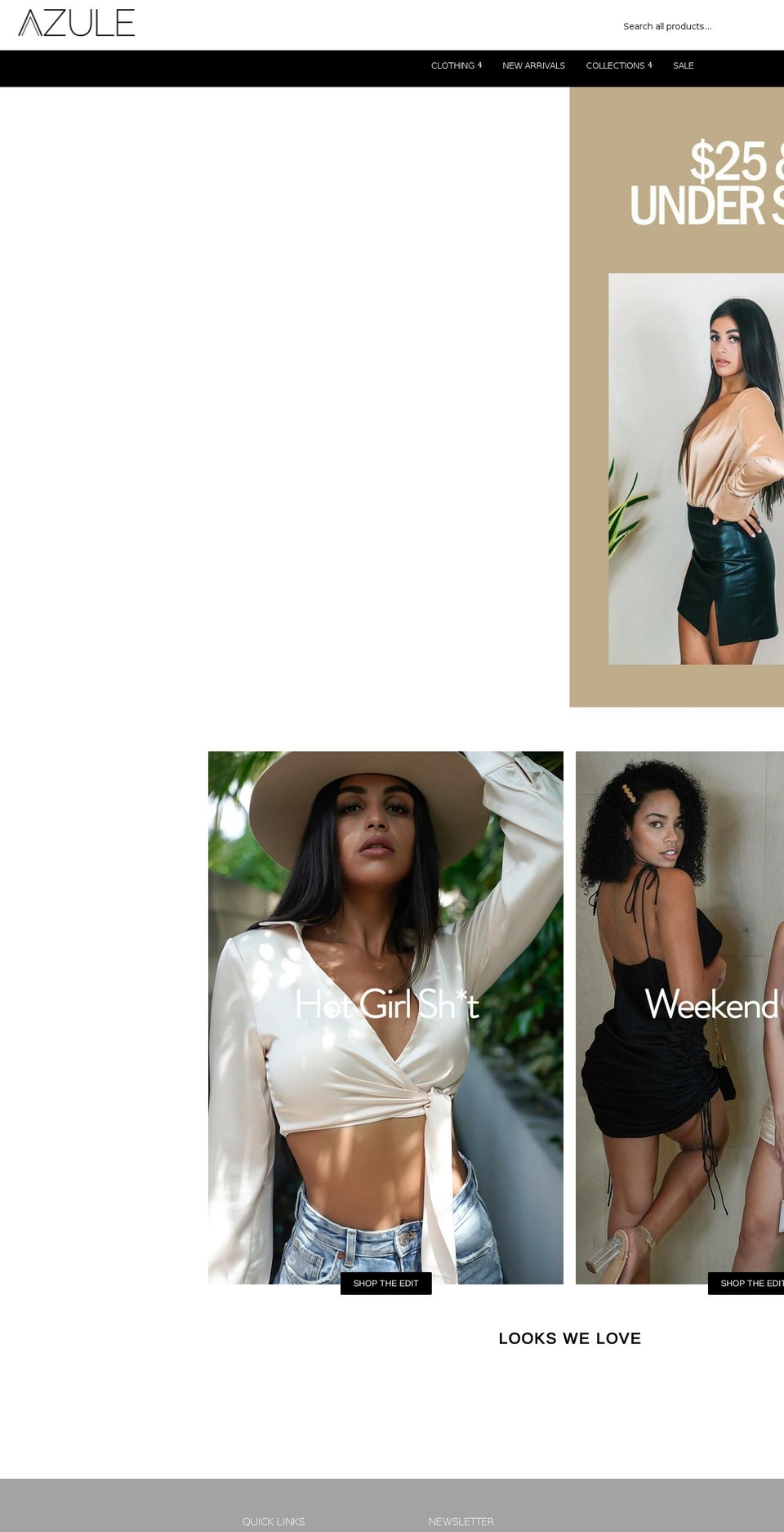 azulecollection.com shopify website screenshot
