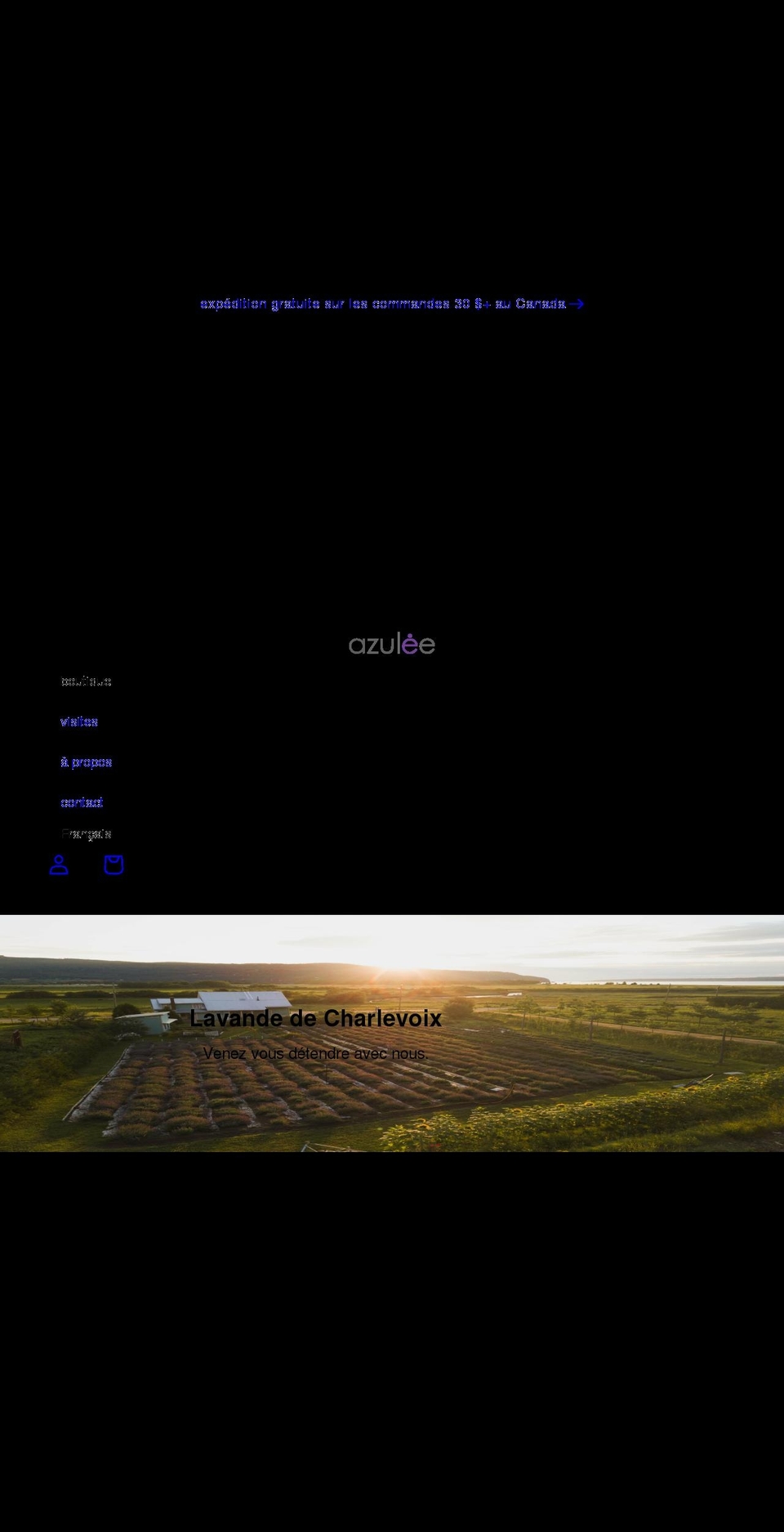azulee.ca shopify website screenshot