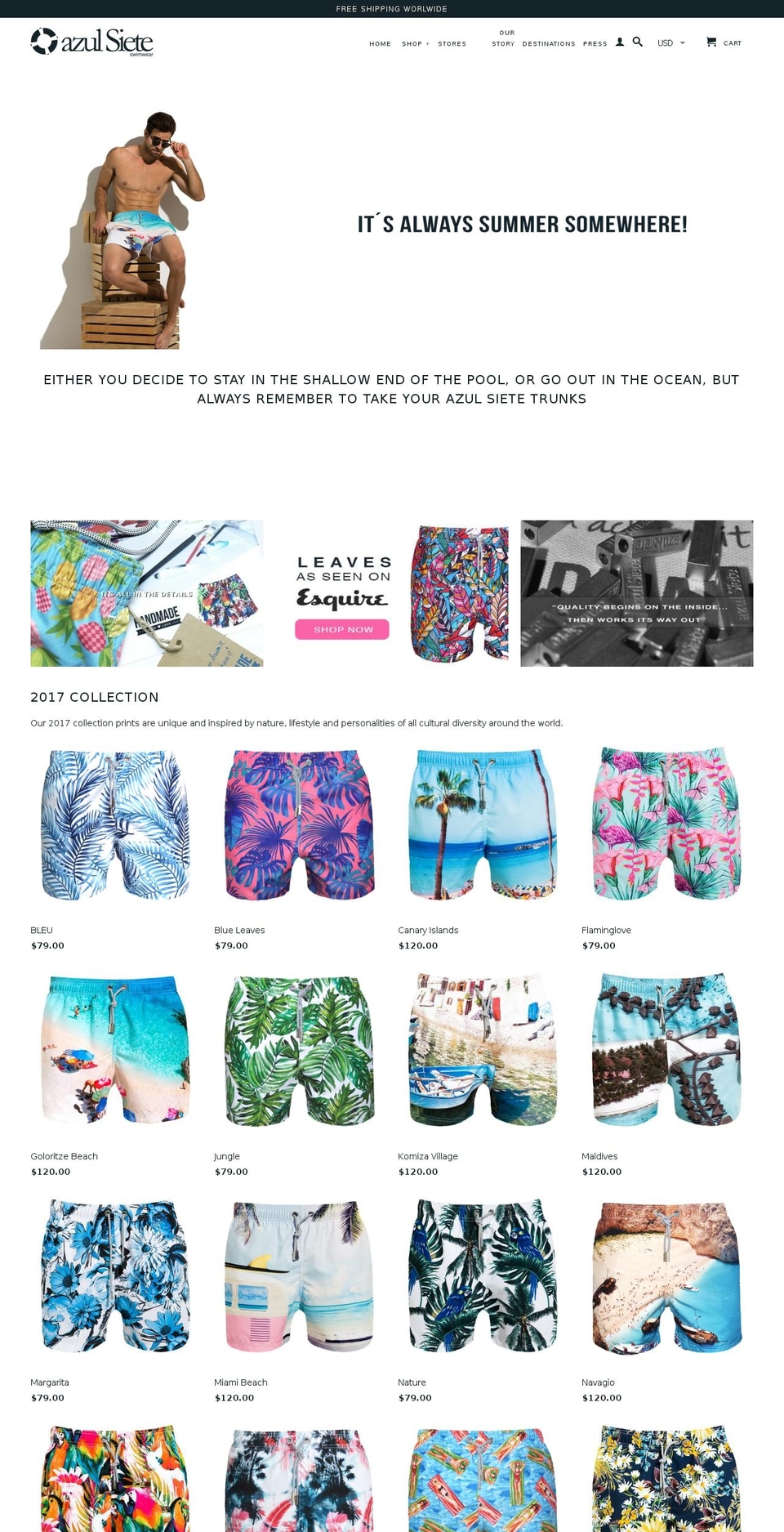 azulsiete.com shopify website screenshot