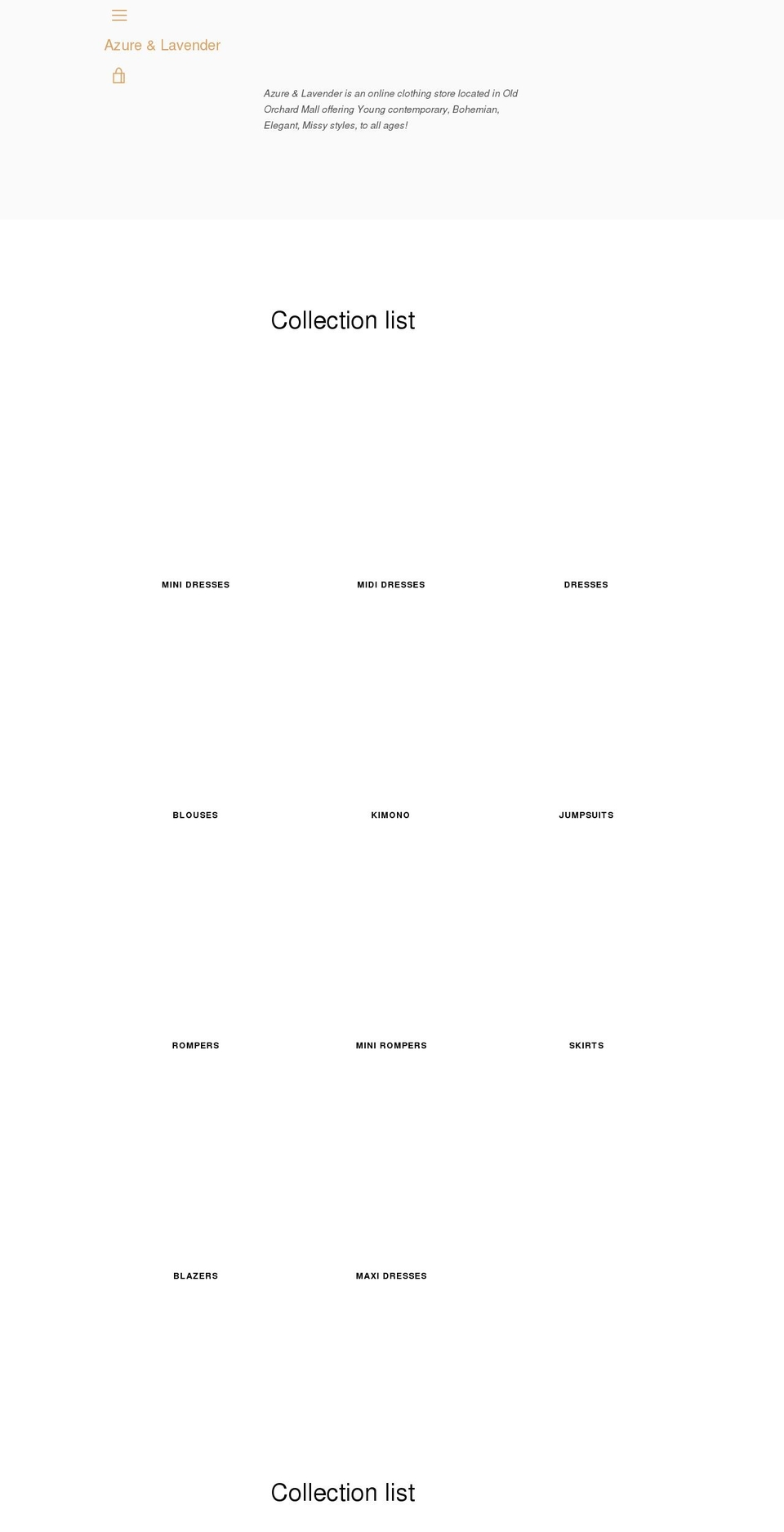 Shopify Edit Narrative Shopify theme site example azureandlavender.com