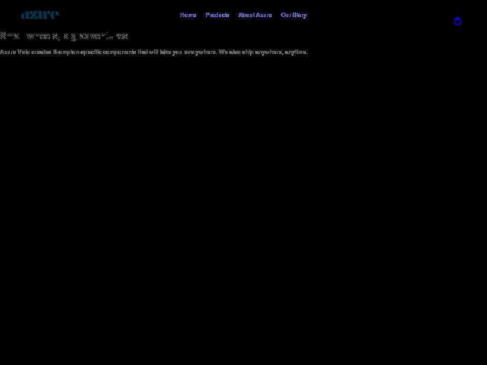 azurevelo.com shopify website screenshot