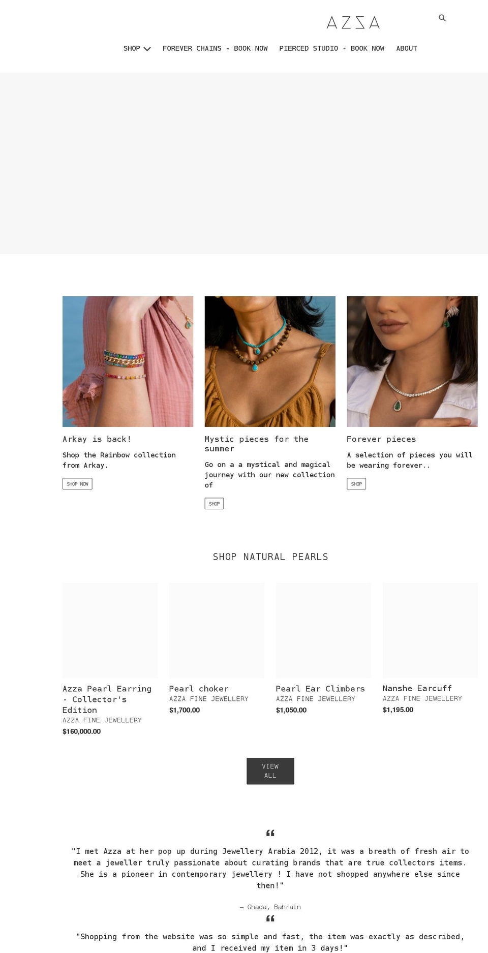 azzaalhujairi.com shopify website screenshot