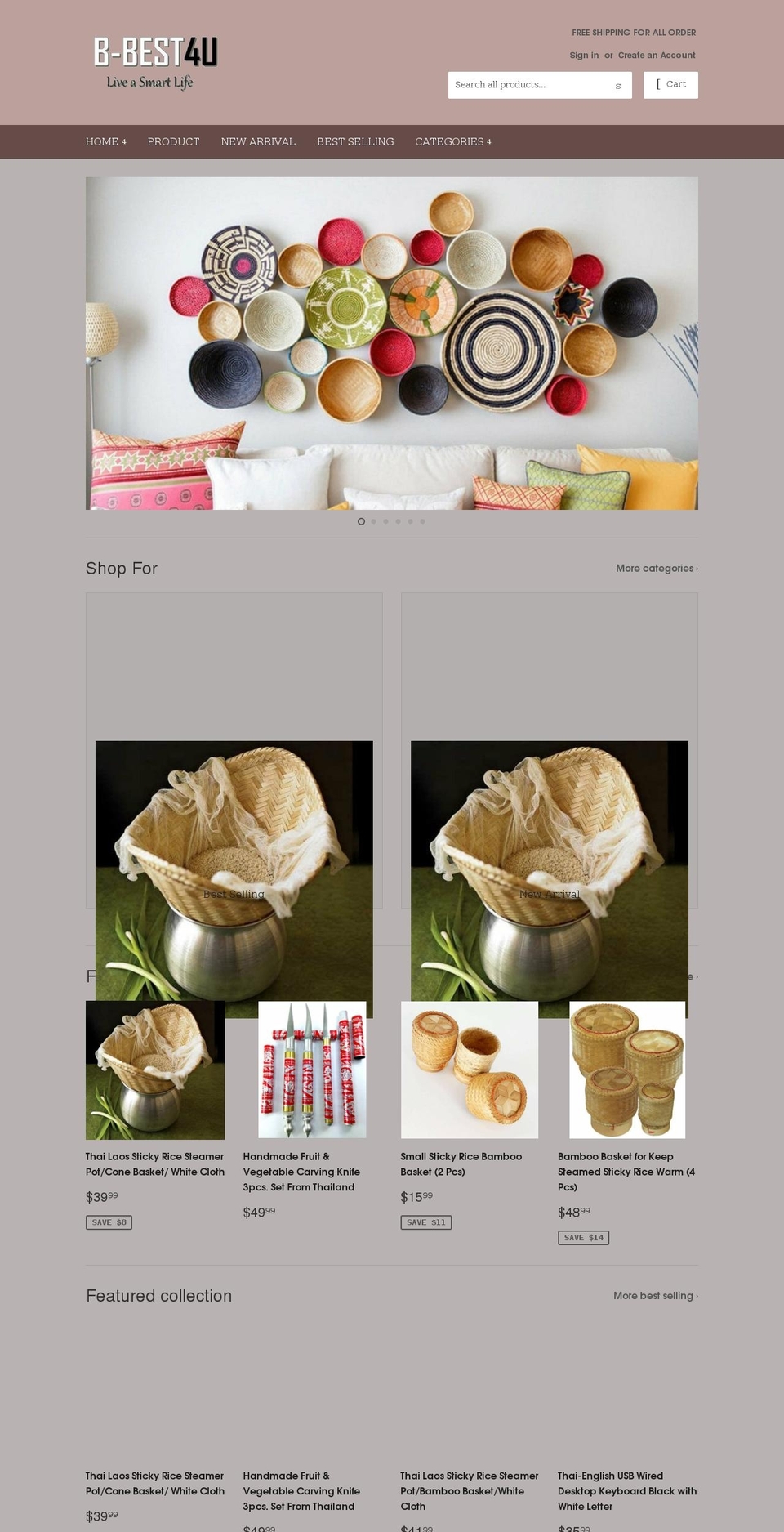 b-best4u.com — Shopify storefront screenshot