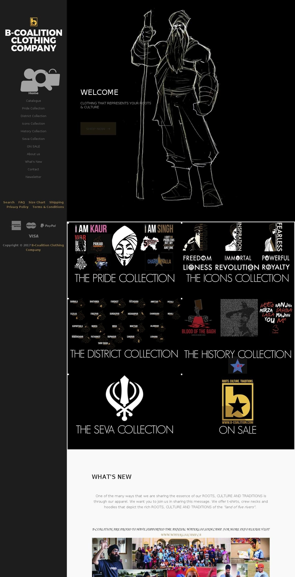 b-coalition.com shopify website screenshot