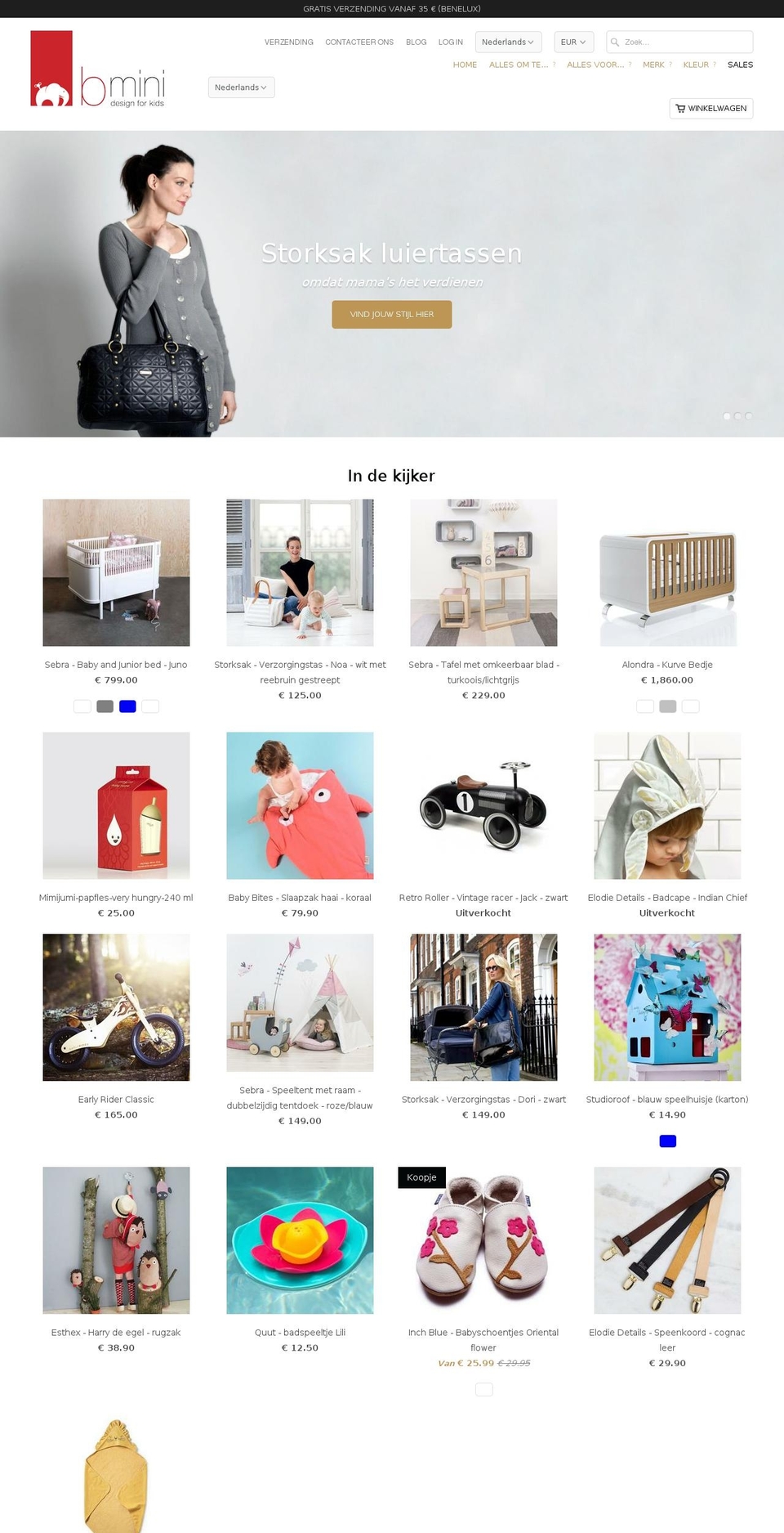 b-mini.be shopify website screenshot