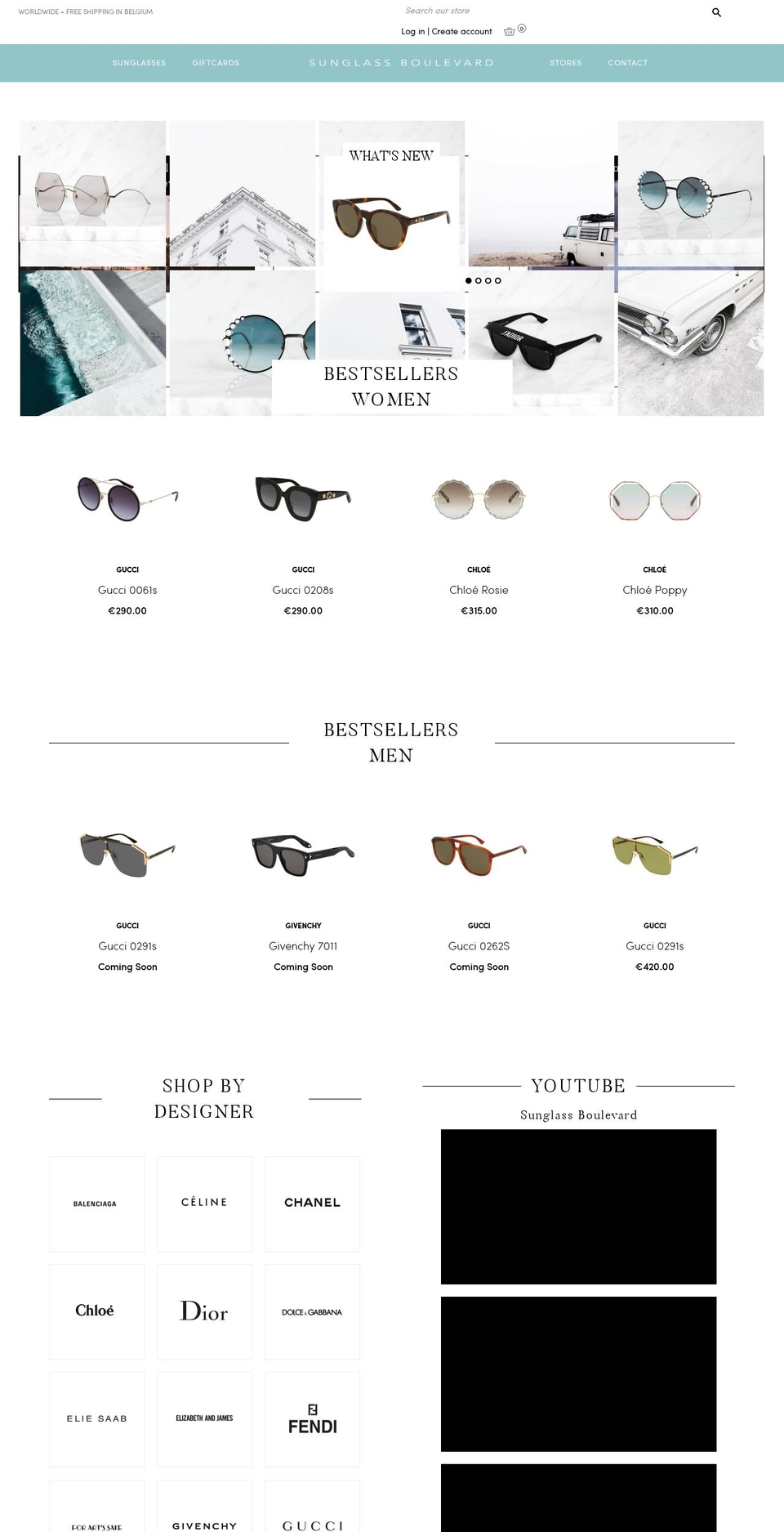 Sunglass Avenue 2017 Shopify theme site example b-optiek.com