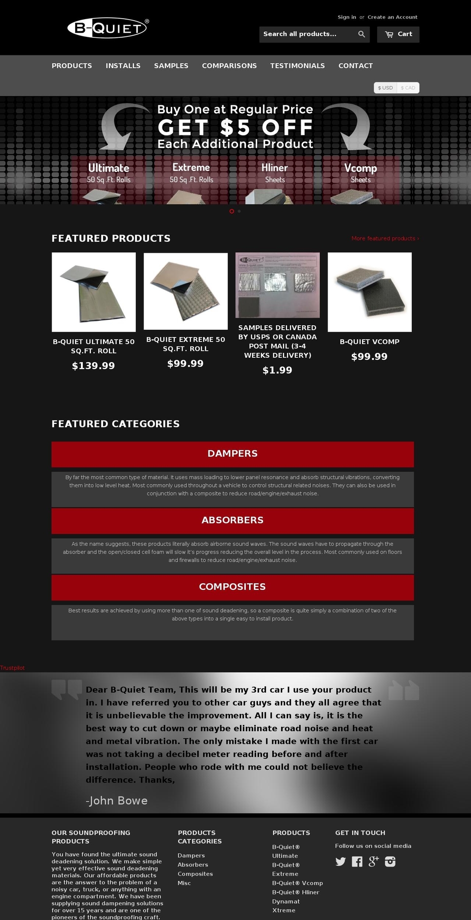 b-quiet.org shopify website screenshot
