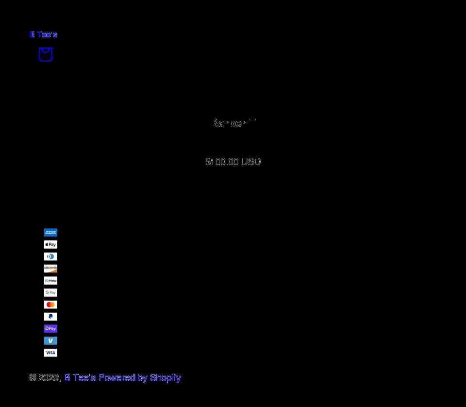 b-tees.net shopify website screenshot