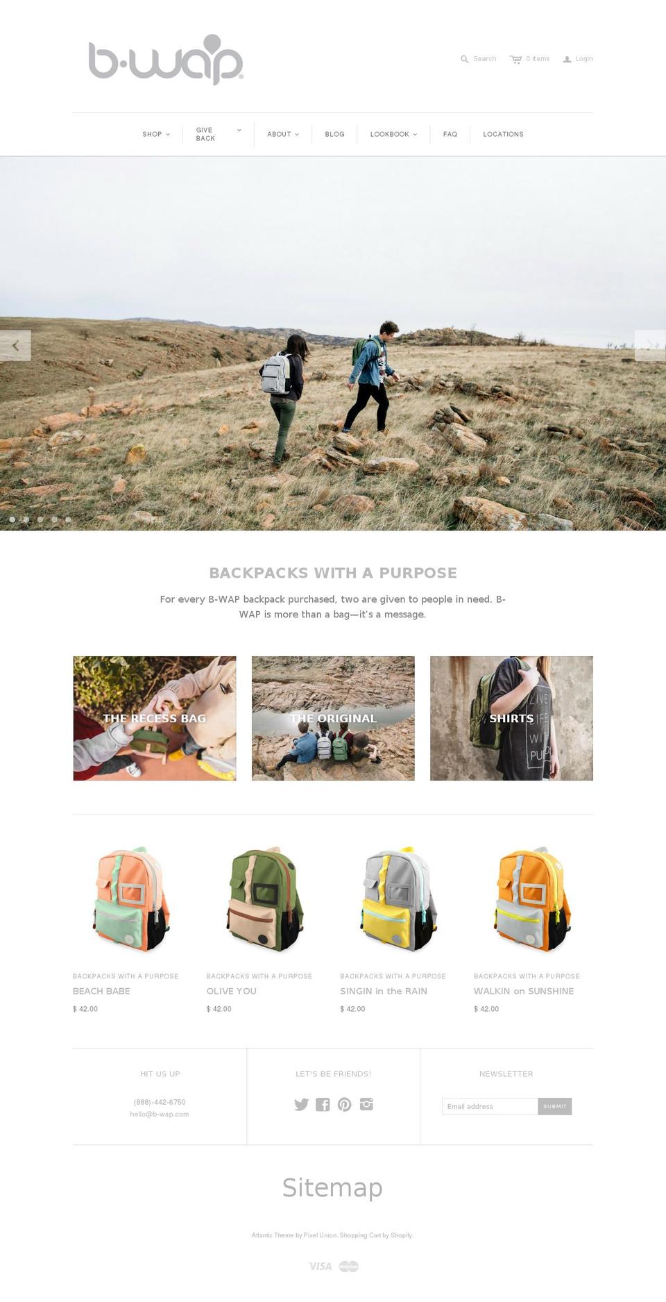 b-wap.com shopify website screenshot