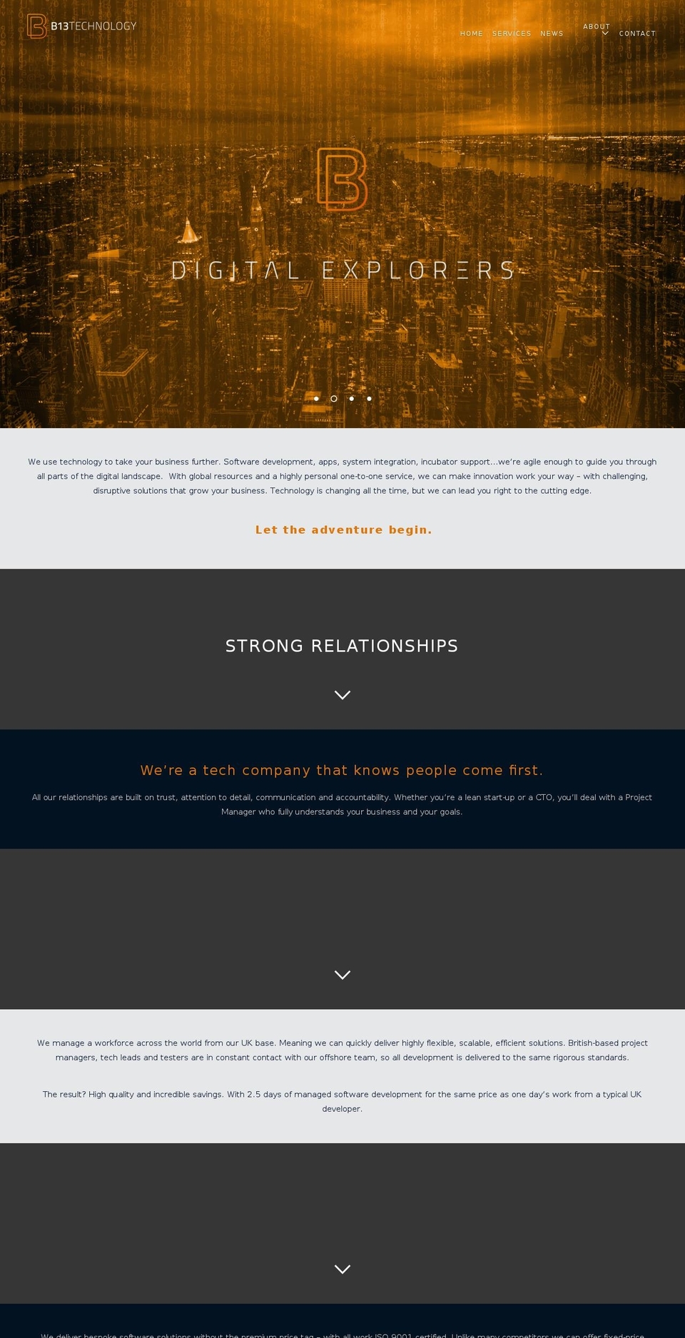 b13technology.com — Shopify storefront screenshot