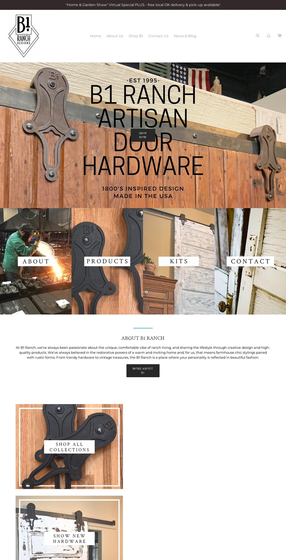 Madwire Theme Shopify theme site example b1ranch.com