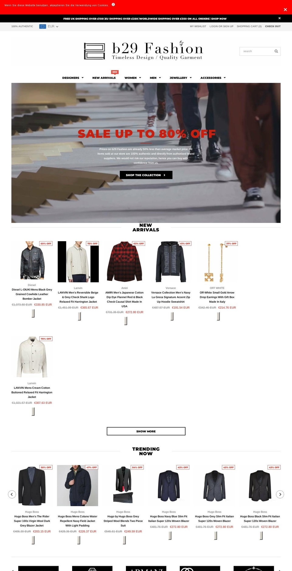 b29fashion.com — Shopify storefront screenshot
