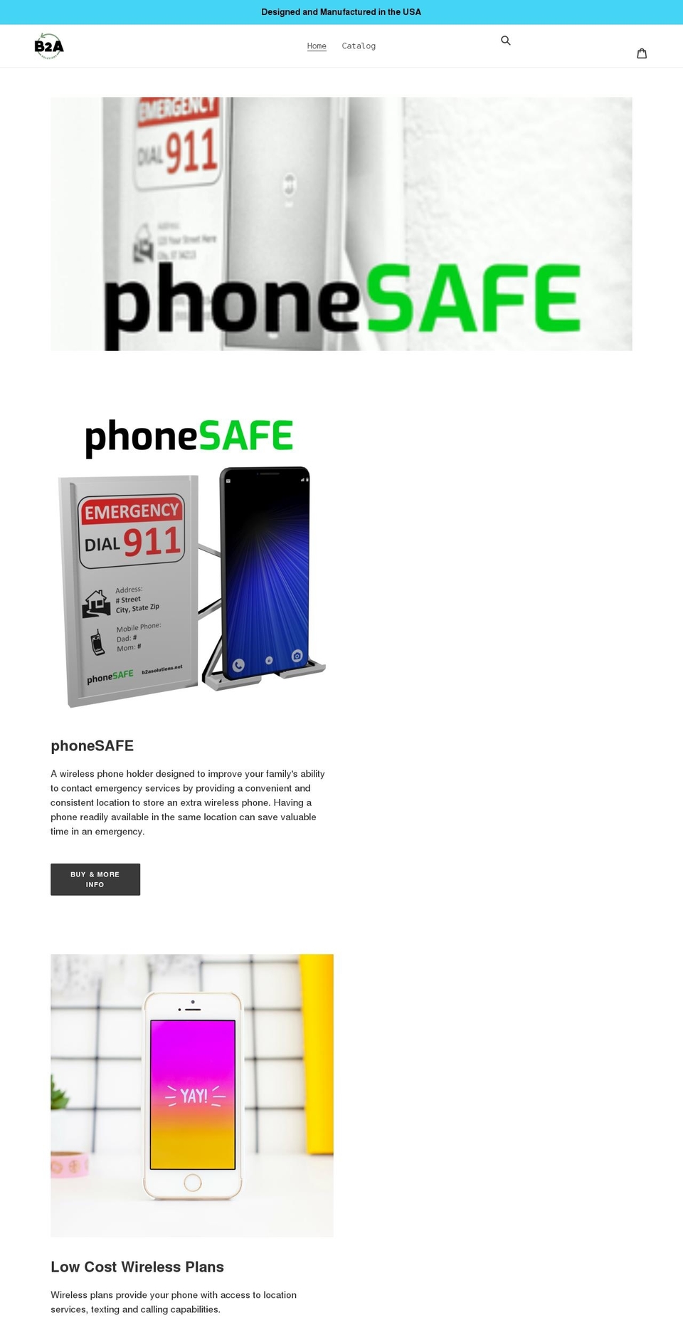 b2asolutions.myshopify.com shopify website screenshot