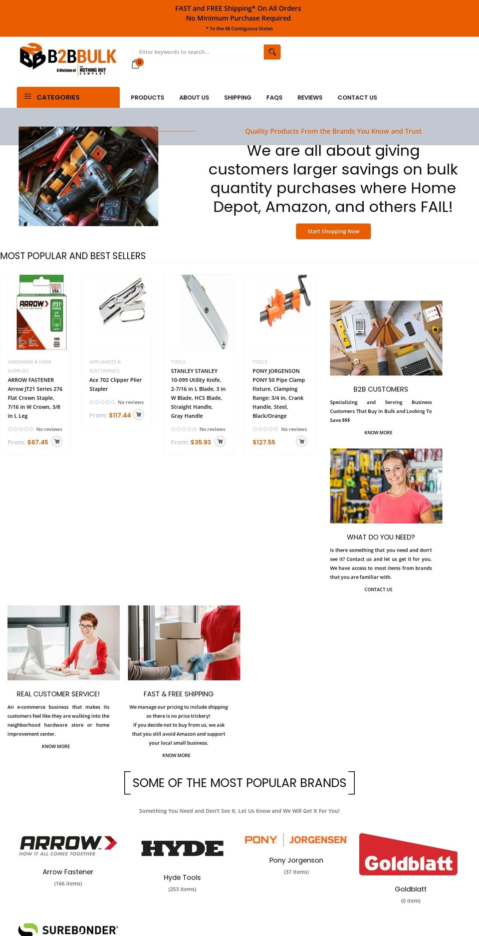 Tools-home Shopify theme site example b2bbulk.com