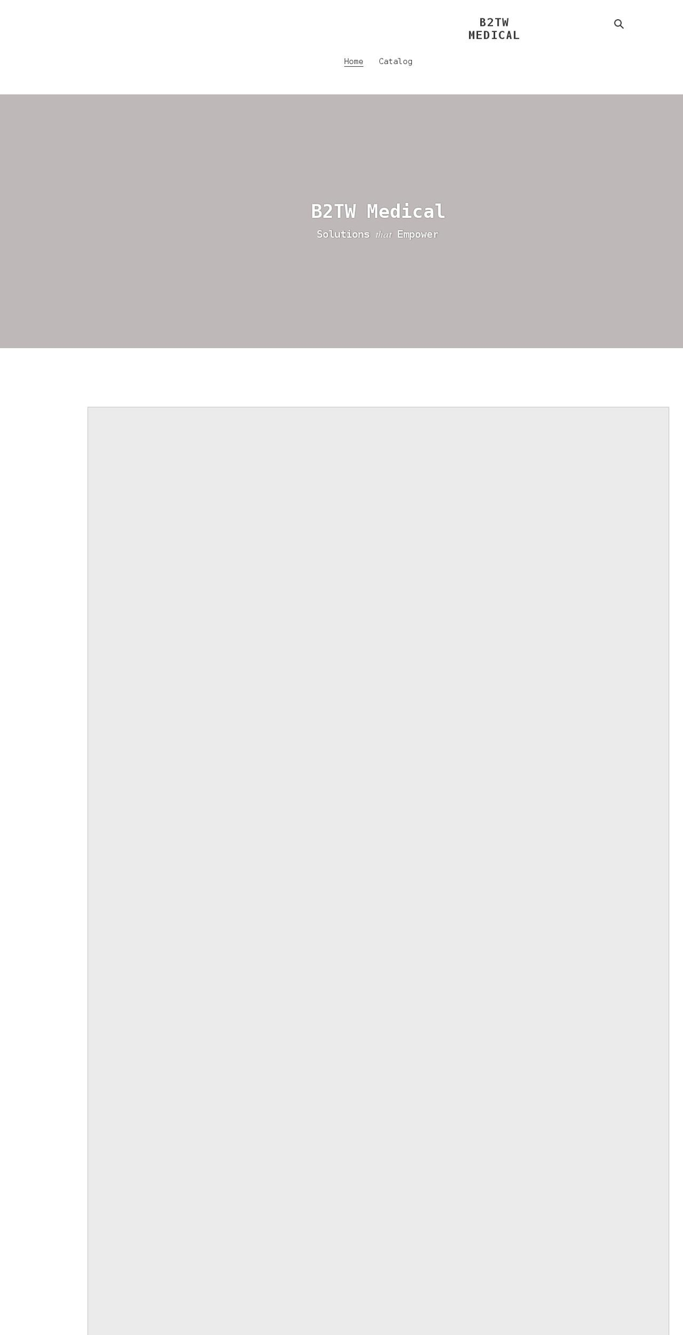 b2twmedical.com shopify website screenshot