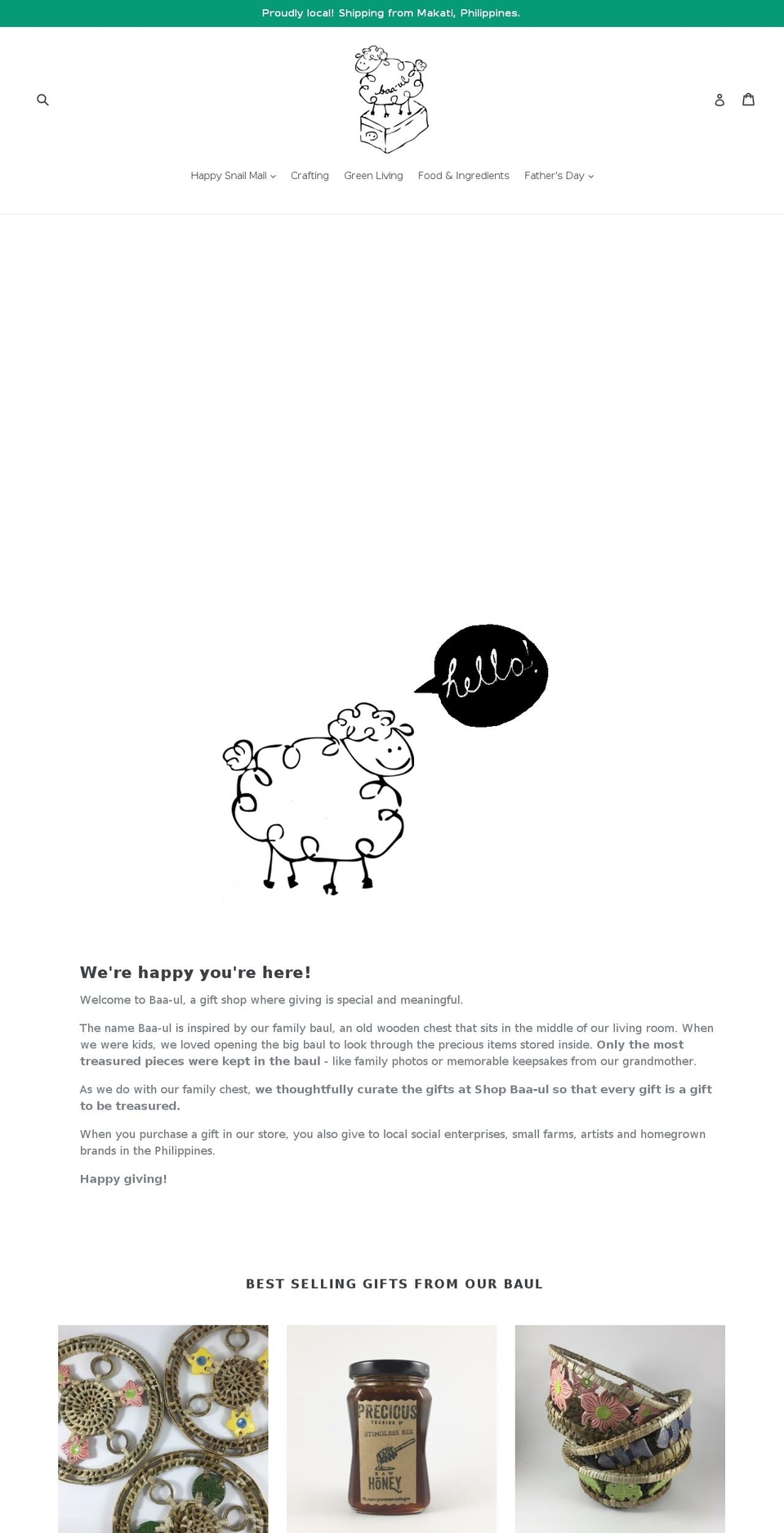 baa-ul.com — Shopify storefront screenshot