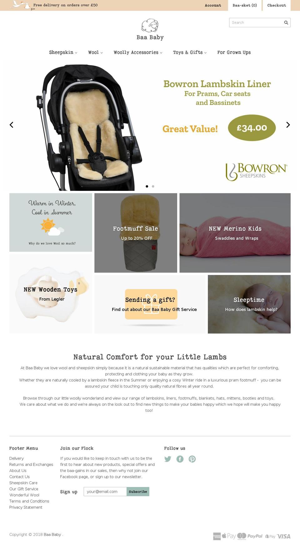baababy.com — Shopify storefront screenshot