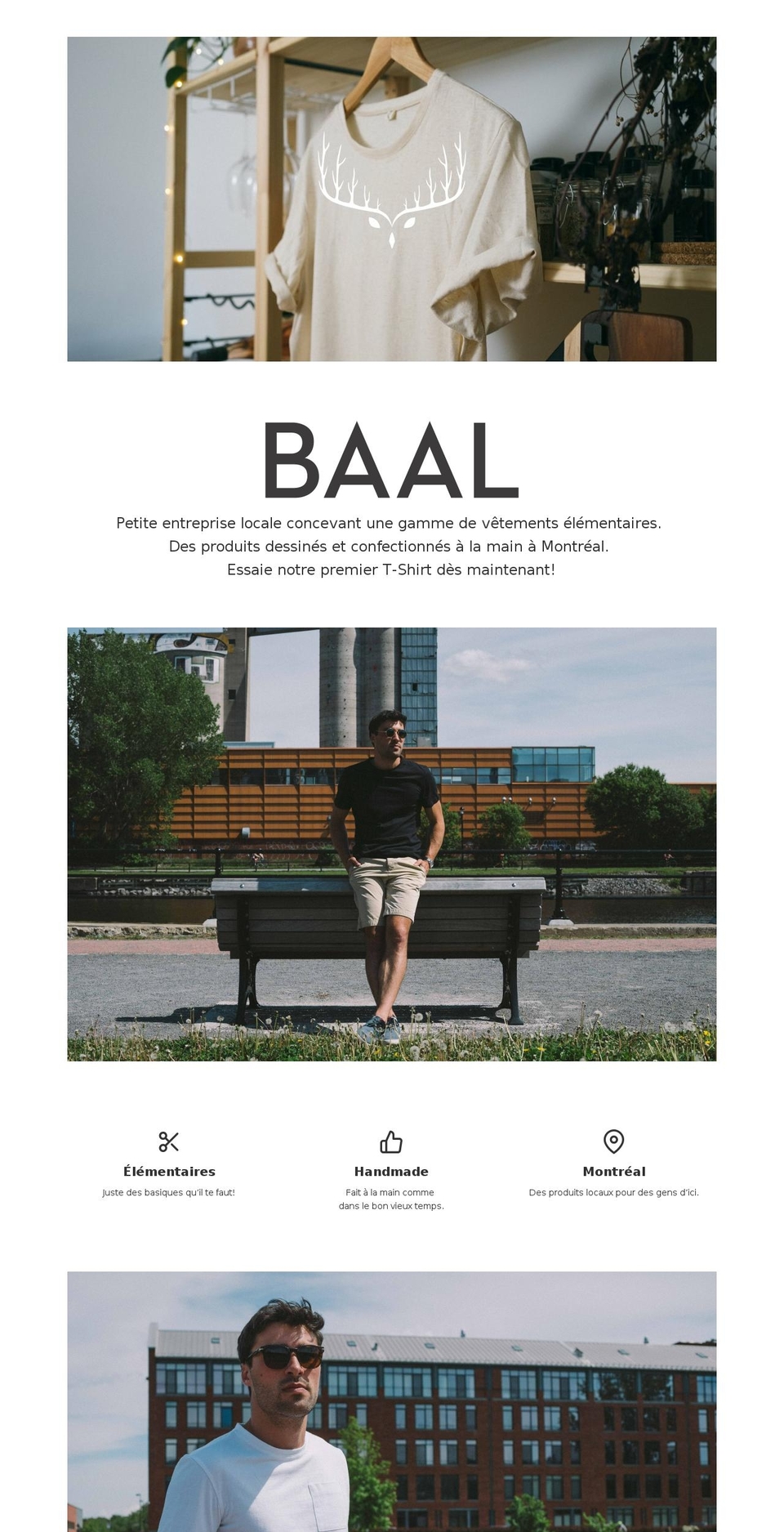 baal.clothing shopify website screenshot