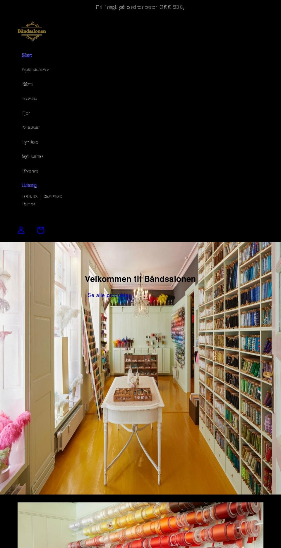 baandsalonen.dk shopify website screenshot