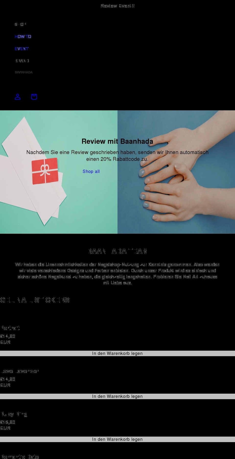 baanhada.com — Shopify storefront screenshot