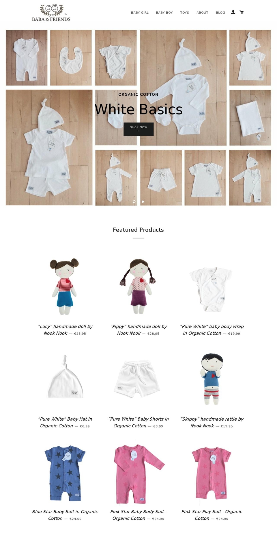 baba-friends.com — Shopify storefront screenshot