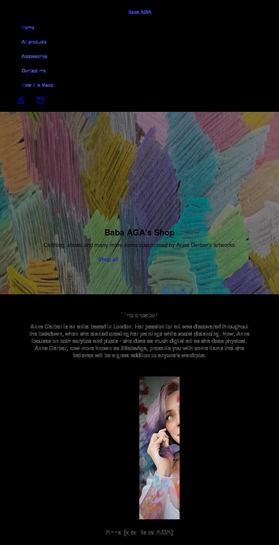 babaaga.com shopify website screenshot