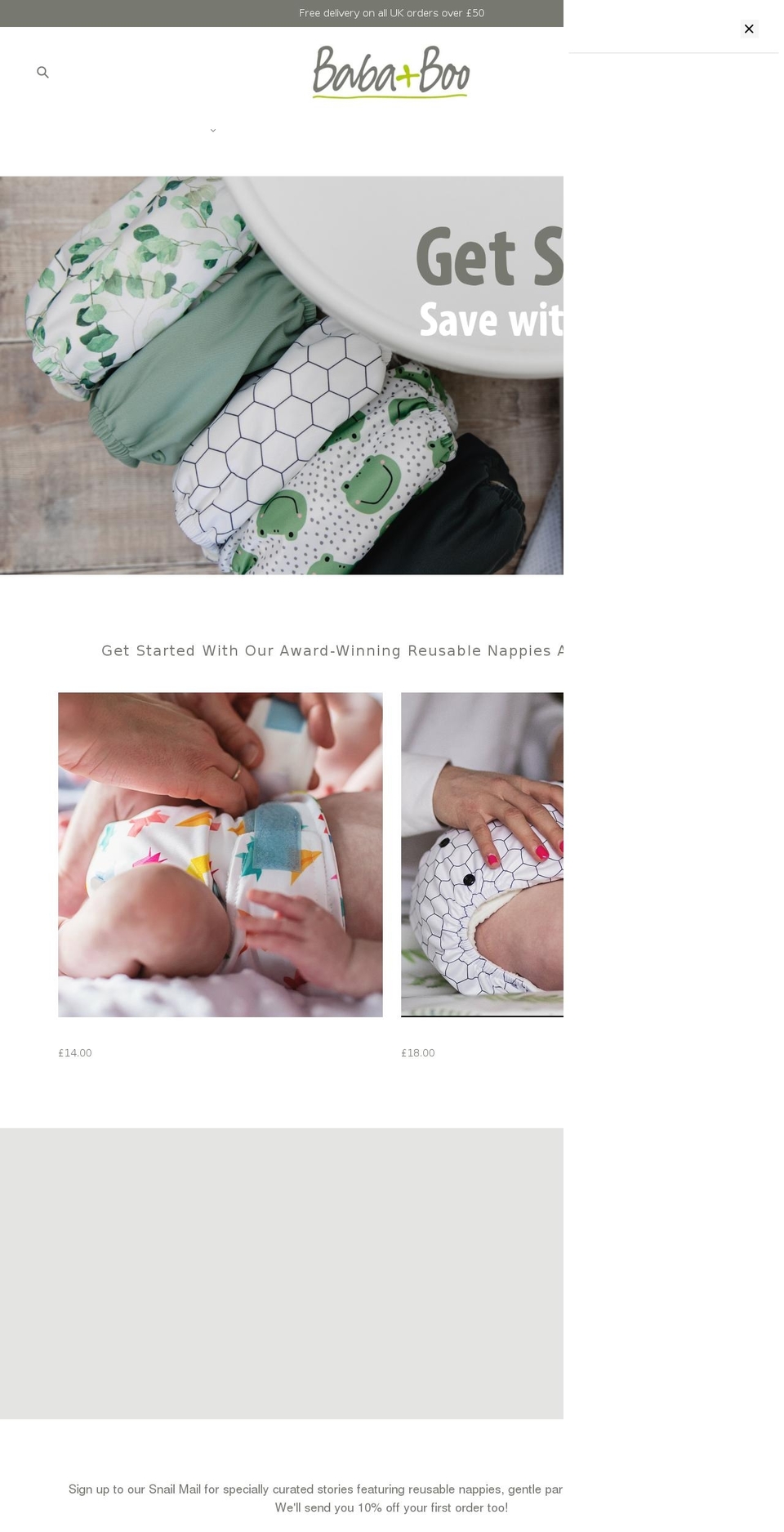 babaandboo.com shopify website screenshot