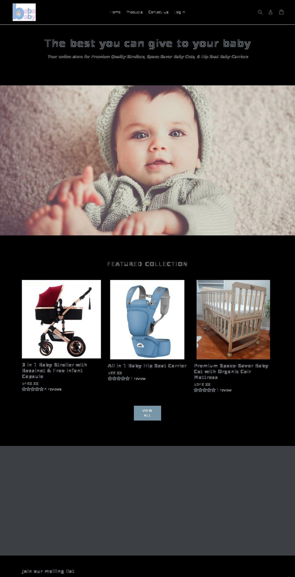 babababy.co.nz shopify website screenshot