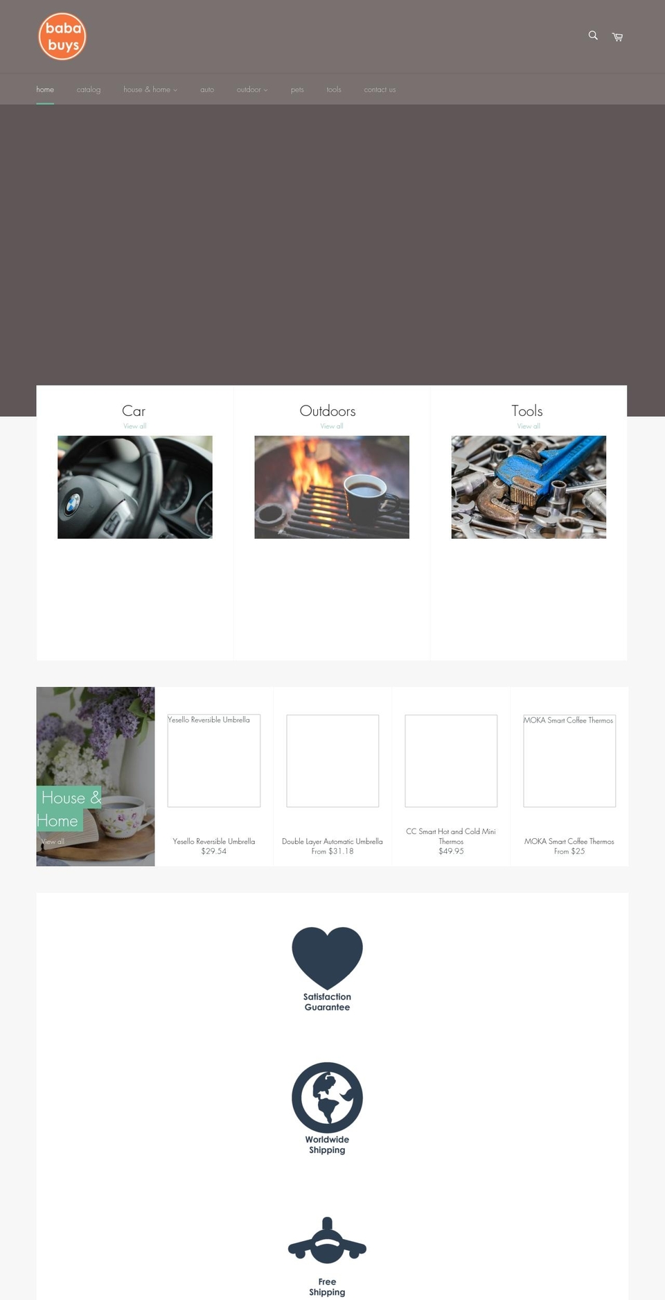 bababuys.com — Shopify storefront screenshot