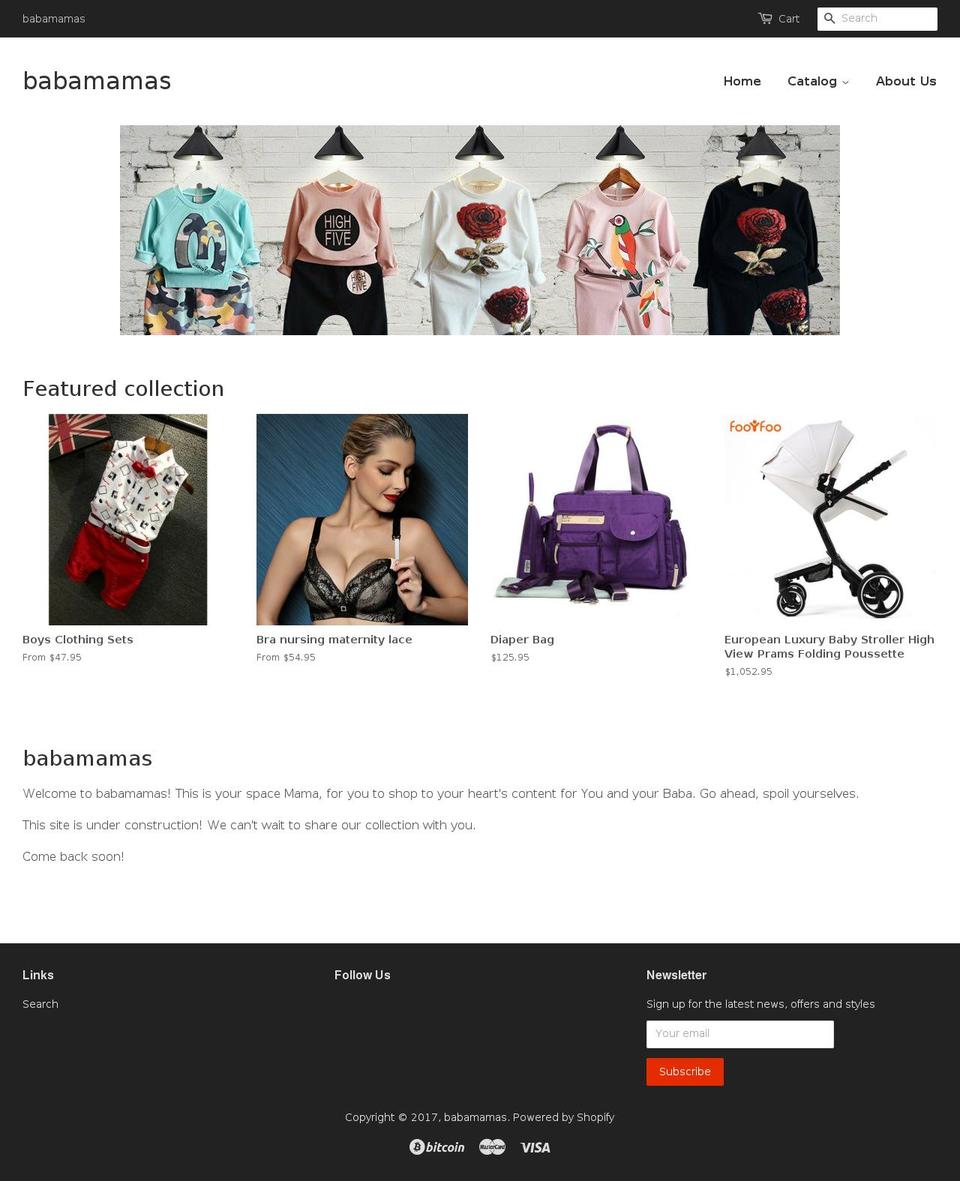babamamas.com shopify website screenshot