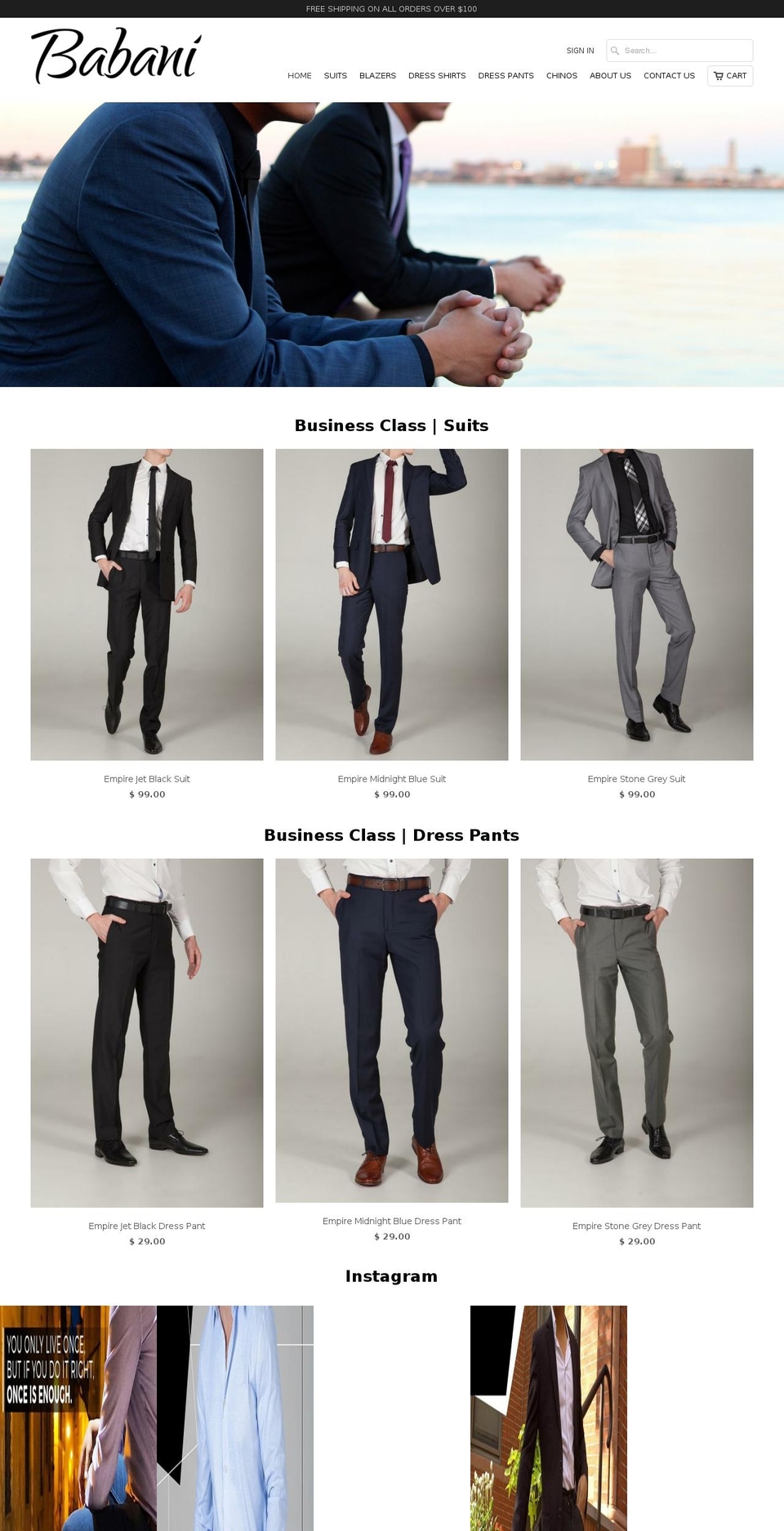 babanimen.com — Shopify storefront screenshot