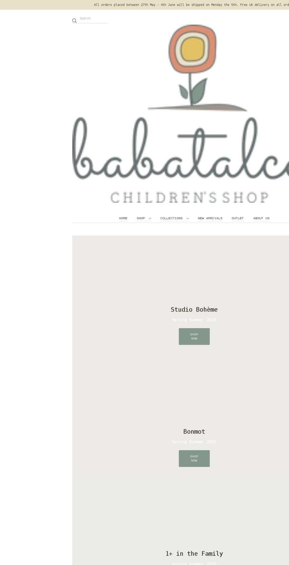 babatalco.com shopify website screenshot